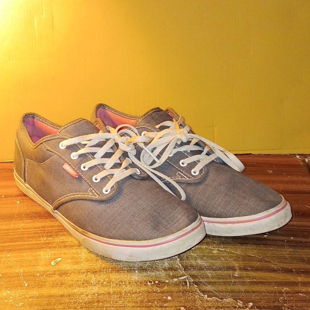 Vans gray pink woman's 9.5